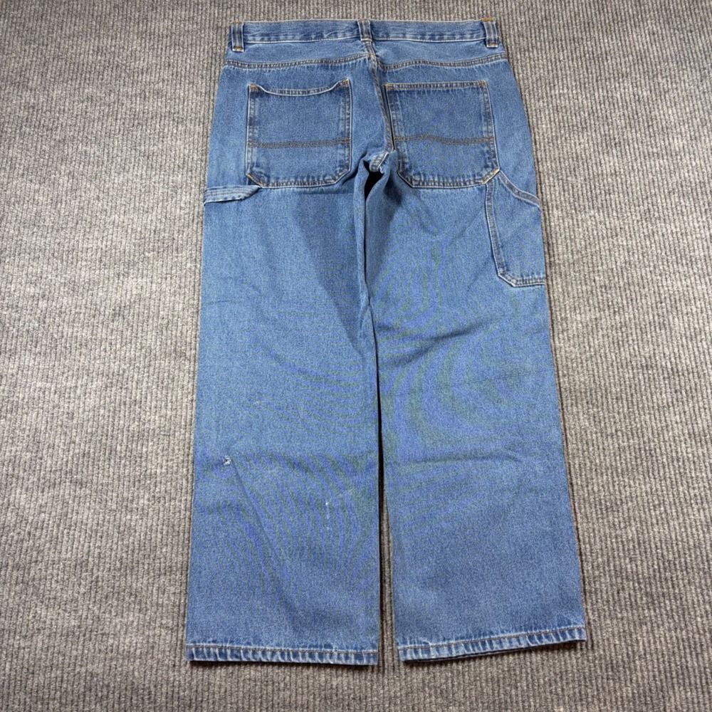 Blue Mountain Jeans Men's 34x30‎ Carpenter Blue Denim Workwear Outdoors